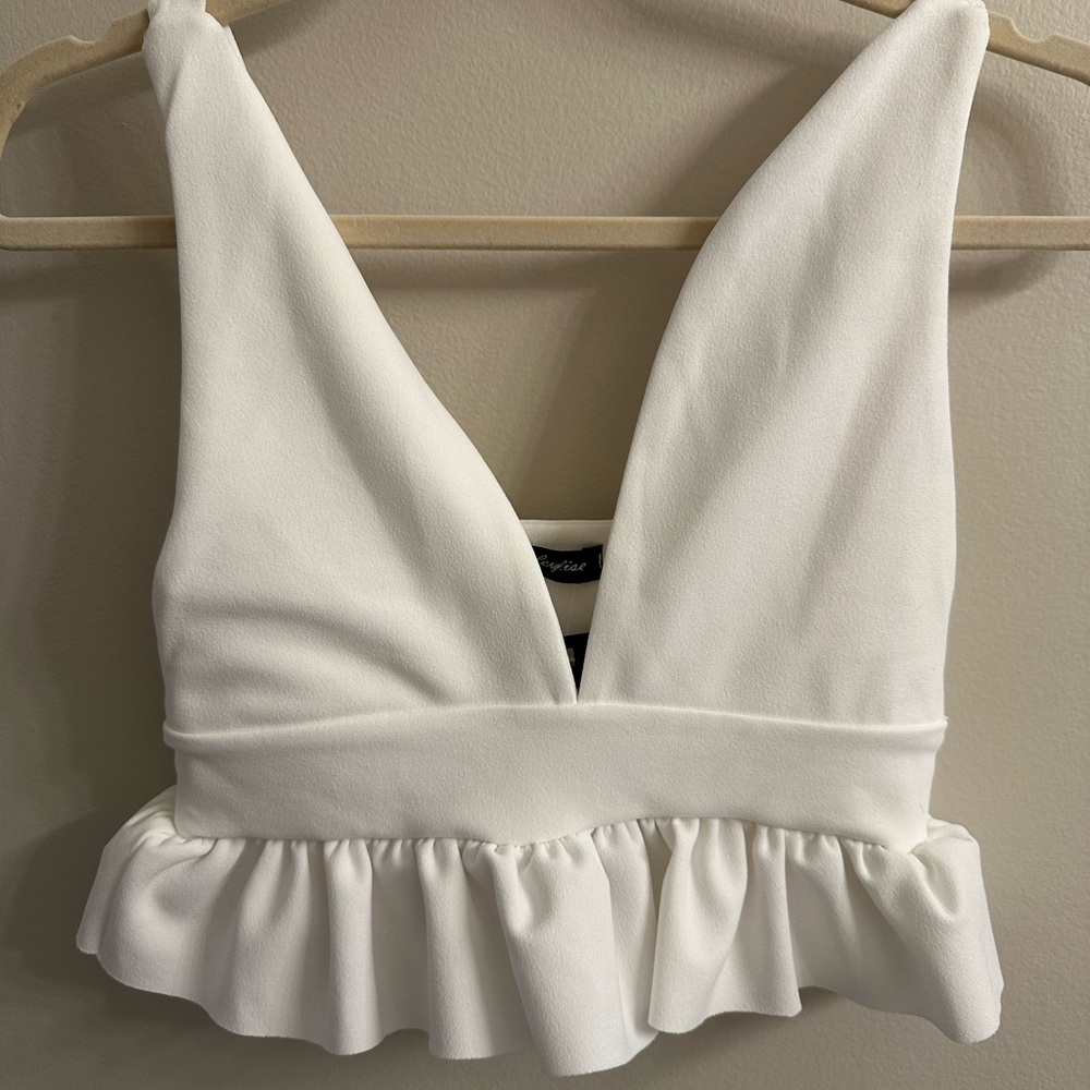 Nasty gal peplum crop top